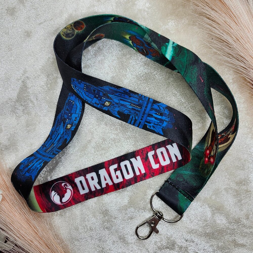 Official 2023 Dragon Con Colorful Space Lanyard